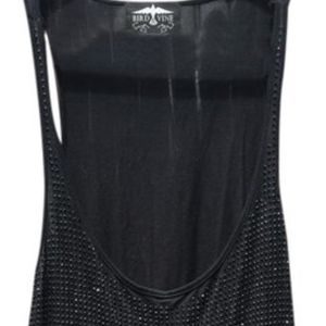 Bird & Vine Beaded Tank